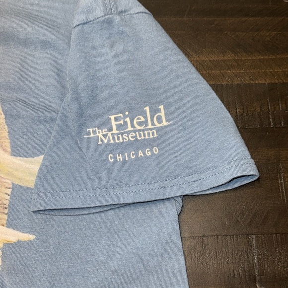 2010 Field Museum Chicago Mammoth Graphic Short Sleeve T-Shirt - Blue Unisex Med - Picture 8 of 9